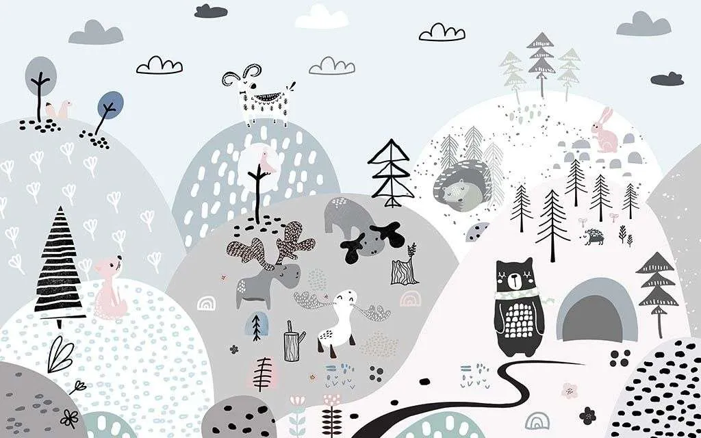 Фотообои в интерьере сказочный город  14-191 фото