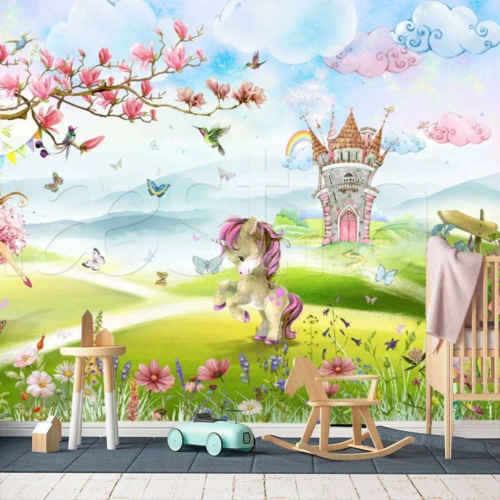 Фотообои Детские с единорогом  7-987