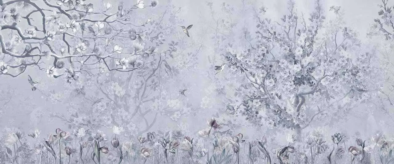 Фотообои в интерьере райский луг  7-996 фото