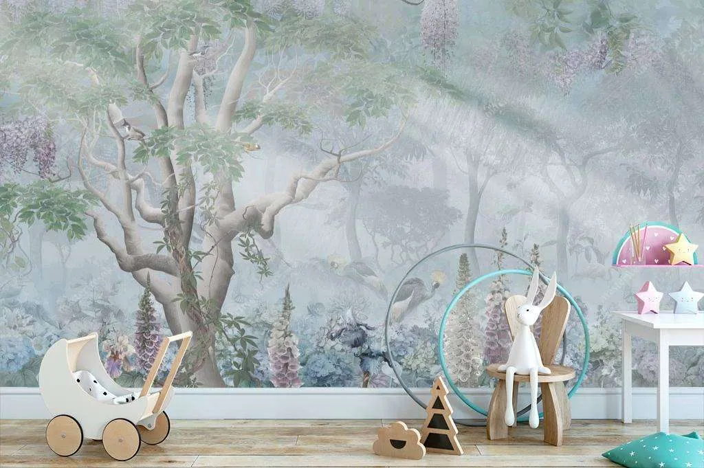 Фотообои в интерьере чудный сад  13-089 фото