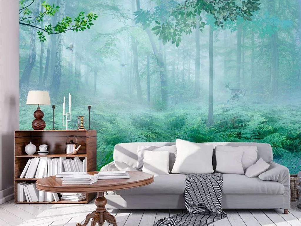 Фотообои Бесшовные обои на стену:  Тропический лес. Артикул: 13-048  