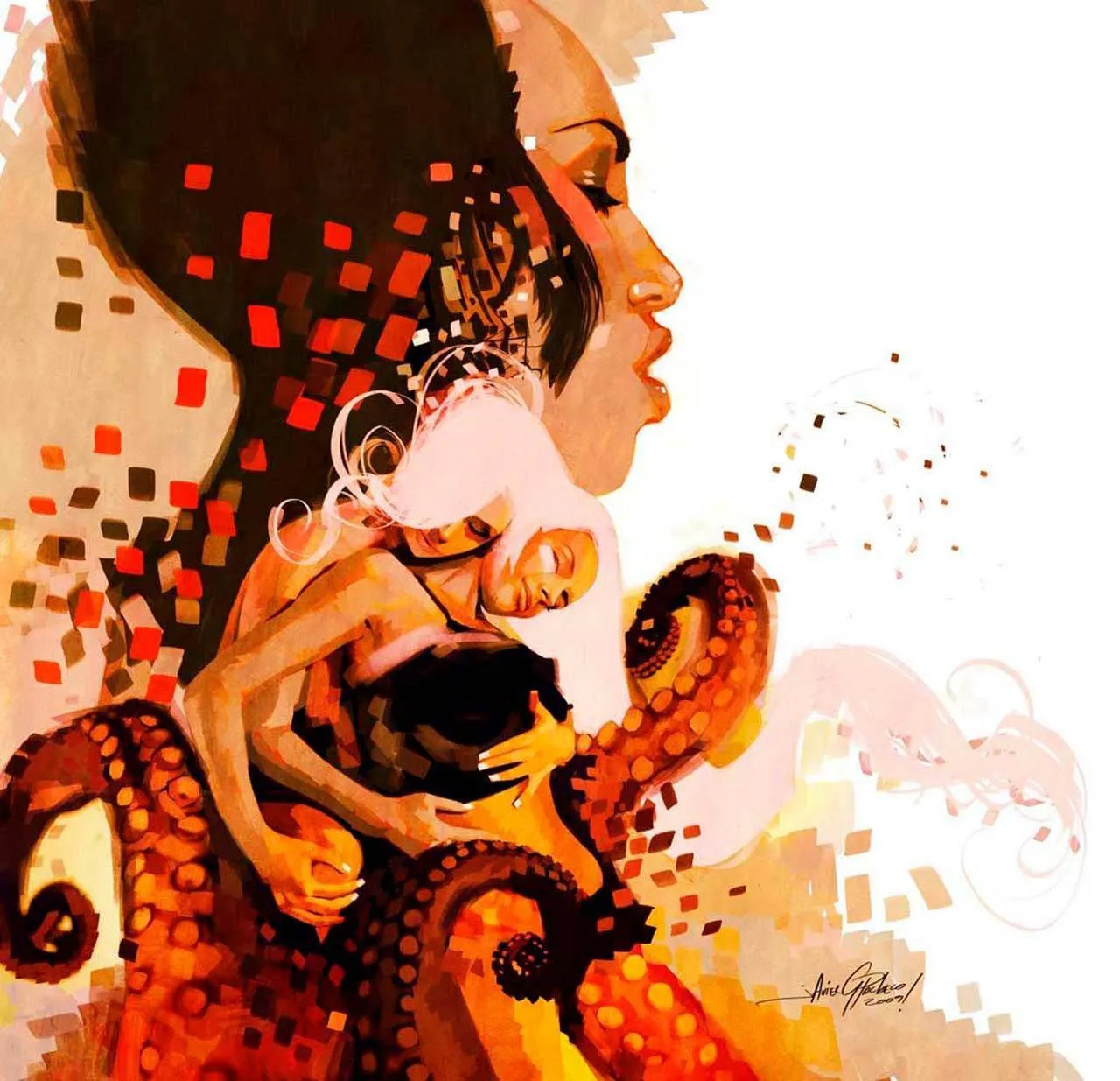 Фотообои в интерьере пара. абстракция  1-105 фото