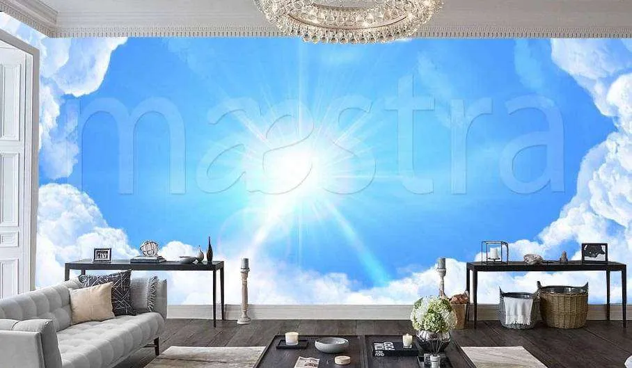 Фотообои Пространство голубого неба  9-335