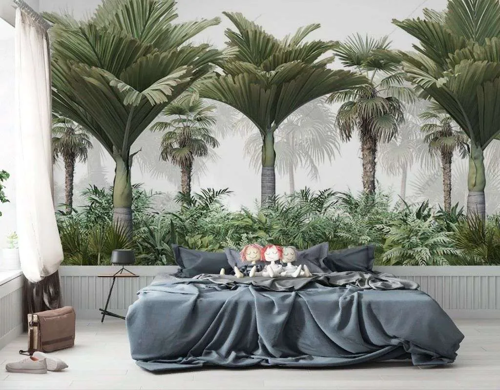 Фотообои в интерьере бетелевая пальма  9-1714 фото