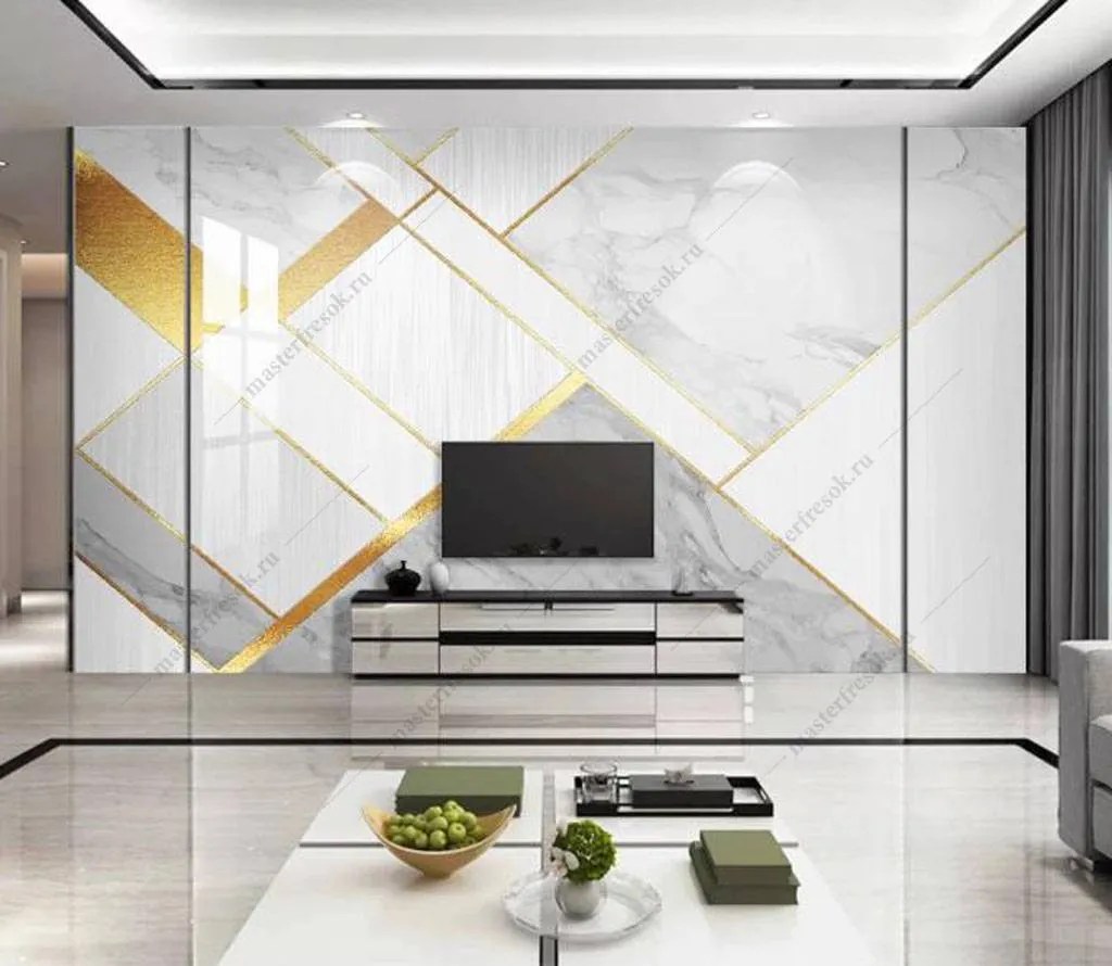 Фотообои Мраморная геометрия  16-129