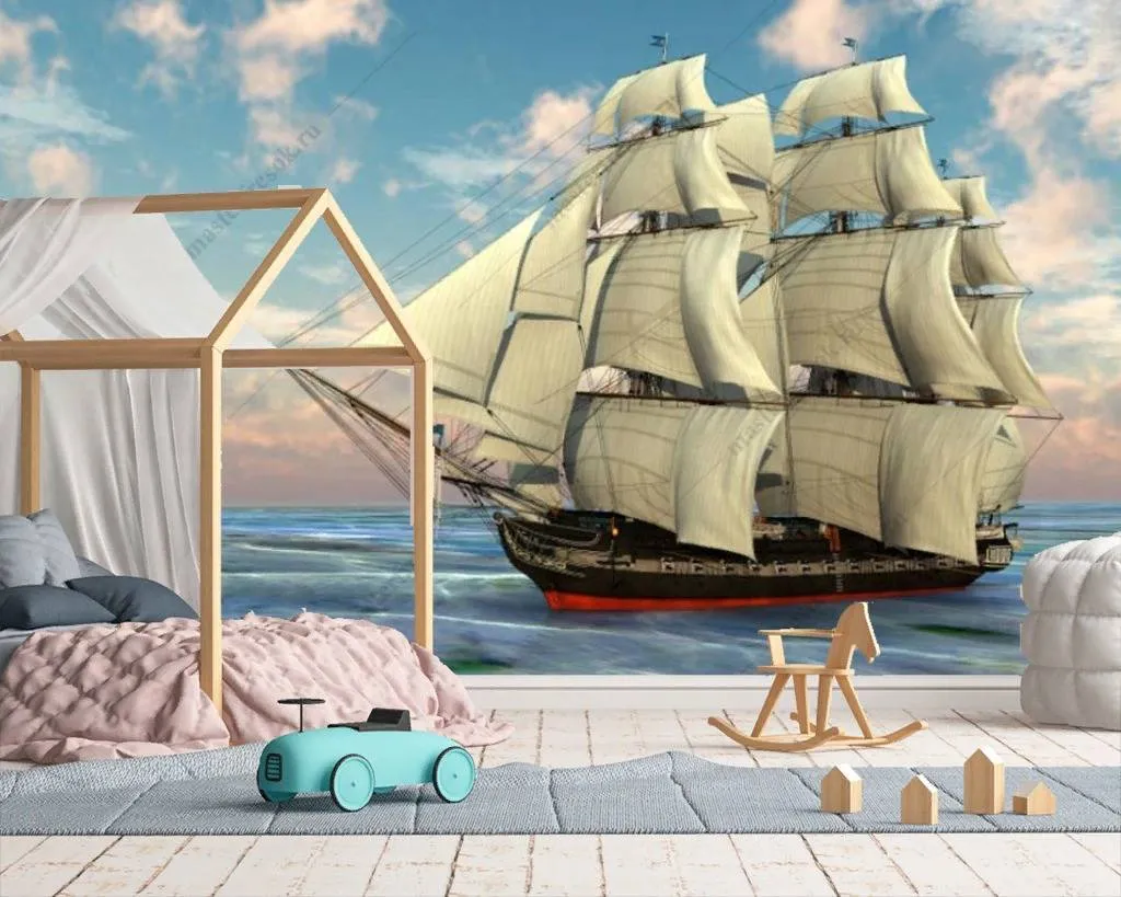 Фотообои Фрегат парусный корабль  12-1147