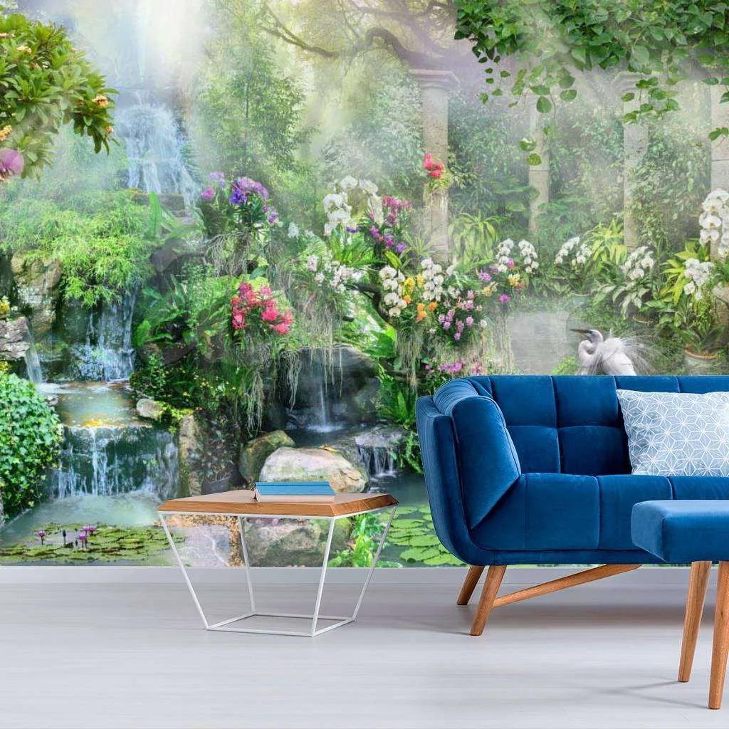 Фотообои Бесшовные обои на стену:  Японский парк. Артикул: 7-244  