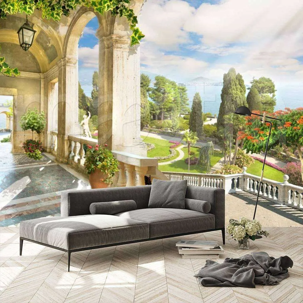 Фотообои в интерьере великолепный сад  5-032 фото