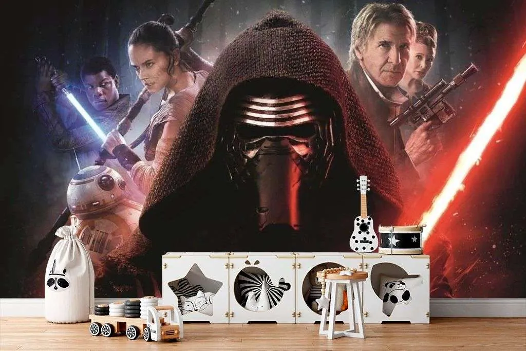 Фотообои в интерьере звёздные войны: пробуждение силы  12-1230 фото