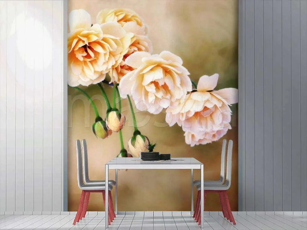 Фотообои Бесшовные обои на стену:  Нежные цветы. Артикул: 9-059  