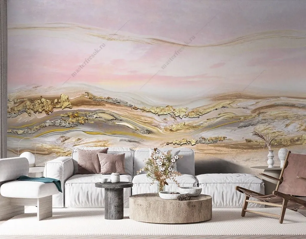 Фотообои Розовое золото  13-582