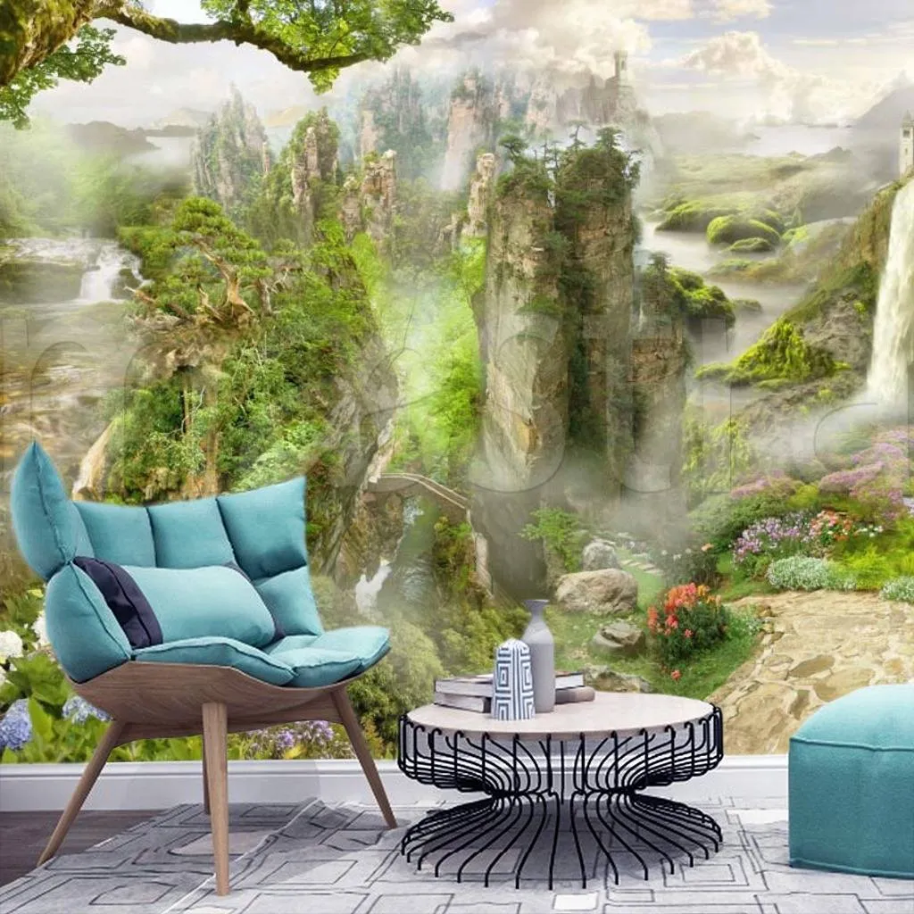 Фотообои Живописный замок в горах  5-009