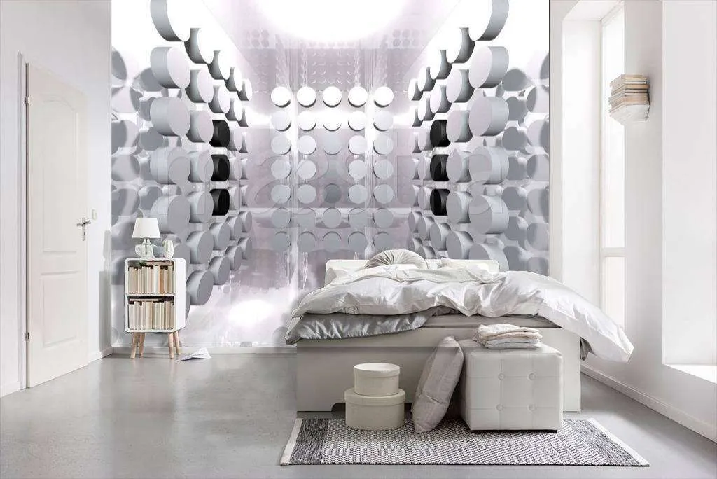 Фотообои Белые цилиндры  9-195