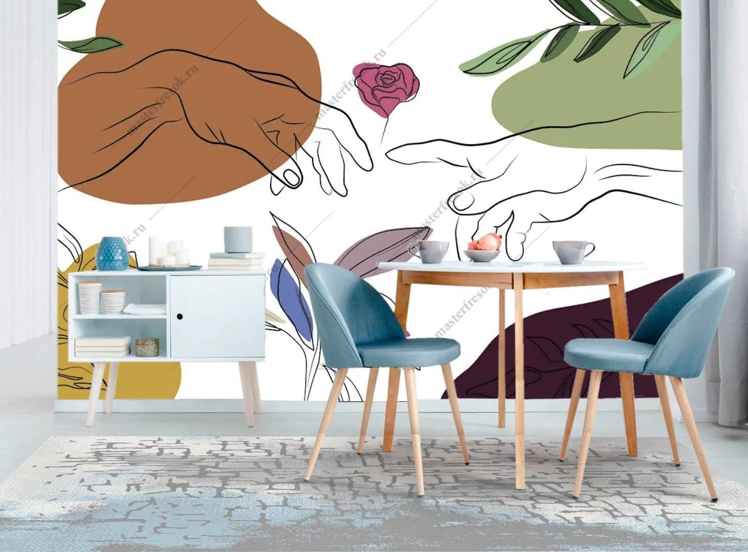 Фотообои Тянущиеся руки  14-088