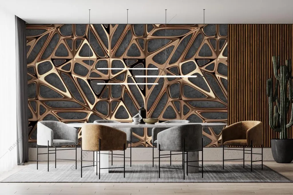 Фотообои Золотое стекло  9-1588