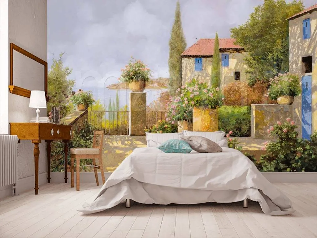 Фотообои в интерьере солнечный день на море  8-081 фото