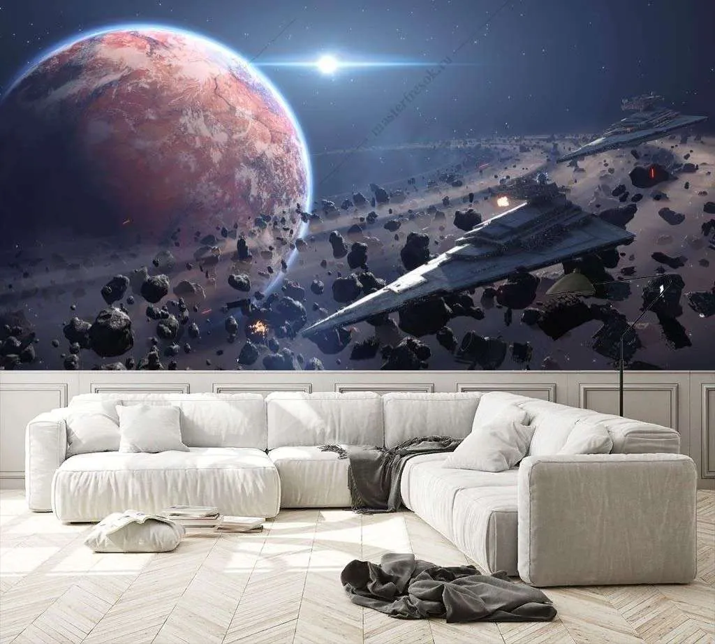 Фотообои в интерьере космос звездные войны  12-1229 фото