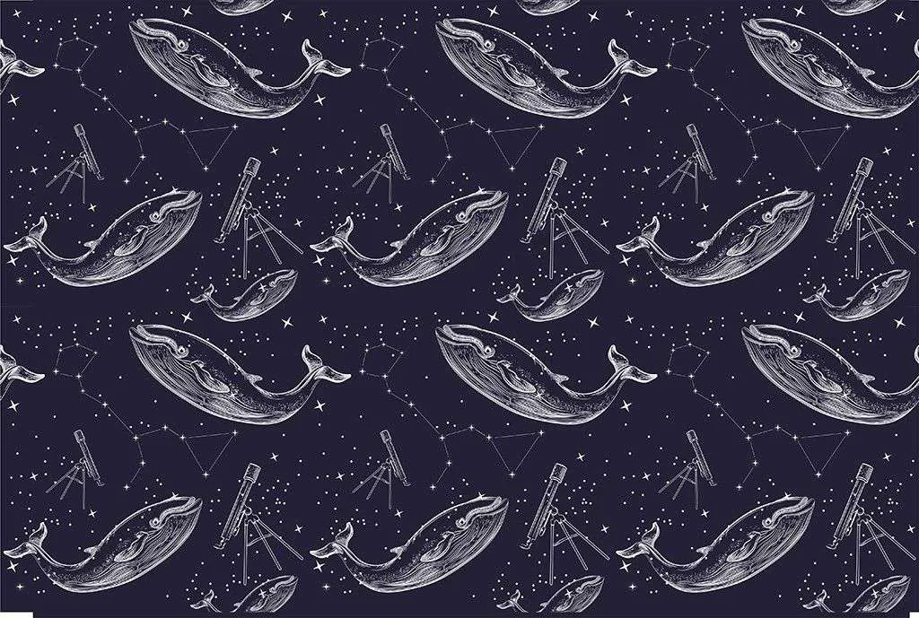 Фотообои в интерьере киты на темном фоне   14-760 фото