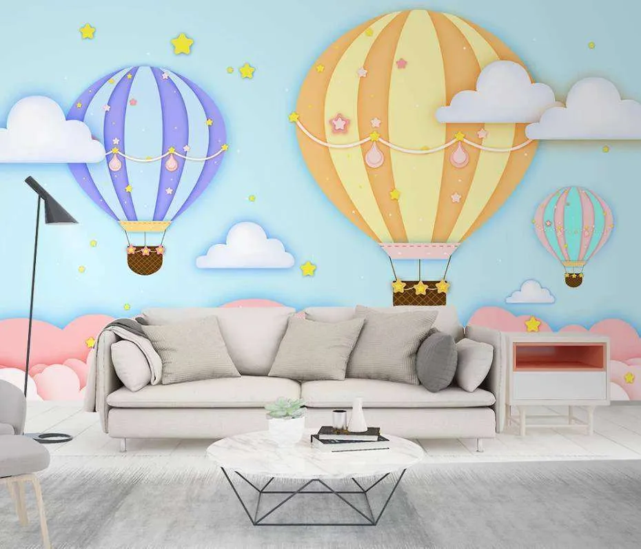 Фотообои Бесшовные обои на стену:  Воздушные шары полосатые. Артикул: 15-294  