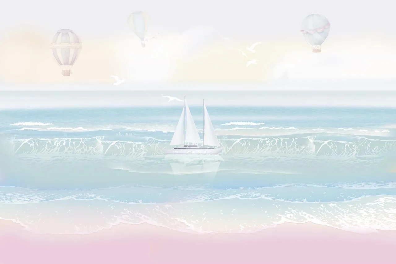 Фотообои в интерьере пейзаж морской размытый  13-571 фото