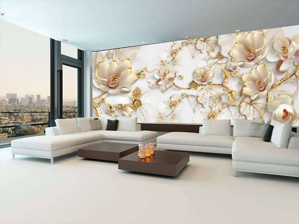 Фотообои в интерьере золотое сплетение  13-008 фото