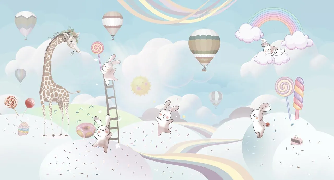 Фотообои в интерьере долина сладостей  13-553 фото