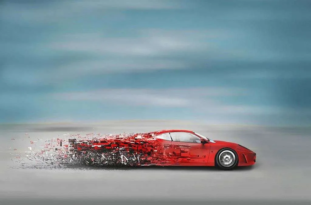 Фотообои в интерьере красная феррари  12-1441 фото