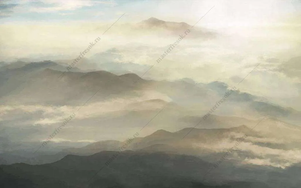 Фотообои в интерьере рассвет  16-151 фото