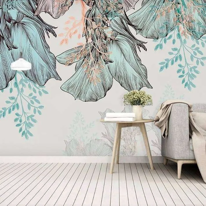 Фотообои Бесшовные обои на стену:  Цветочный принт. Артикул: 16-198  