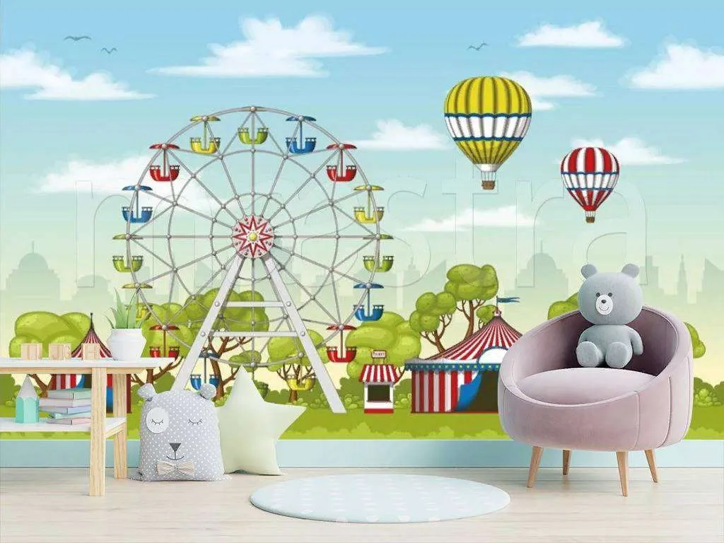 Фотообои в интерьере карусели  15-054 фото