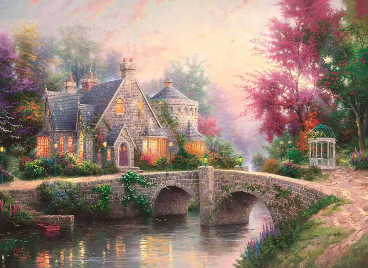 Фотообои в интерьере домик в лесу  8-321 фото