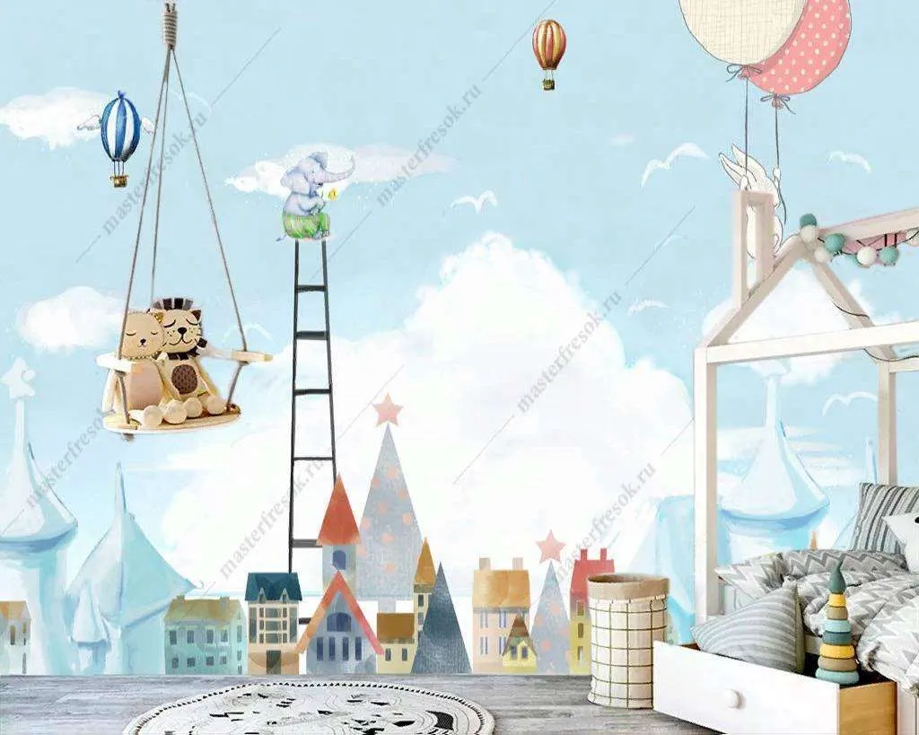 Фотообои в интерьере город волшебный  12-818 фото
