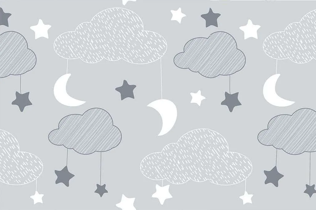 Фотообои в интерьере облака серые  12-710 фото