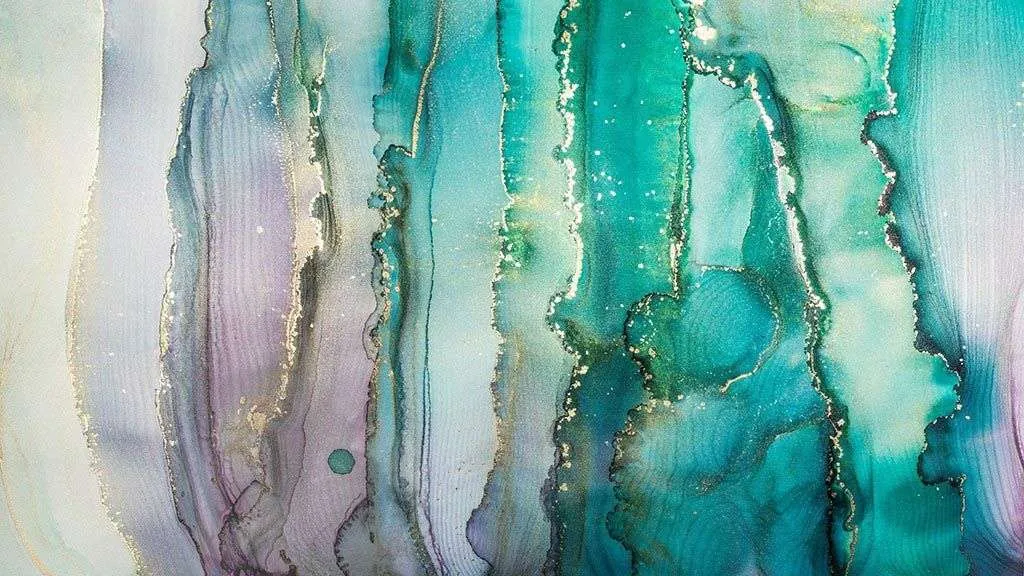 Фотообои в интерьере мраморная стена изумрудная  9-1784 фото