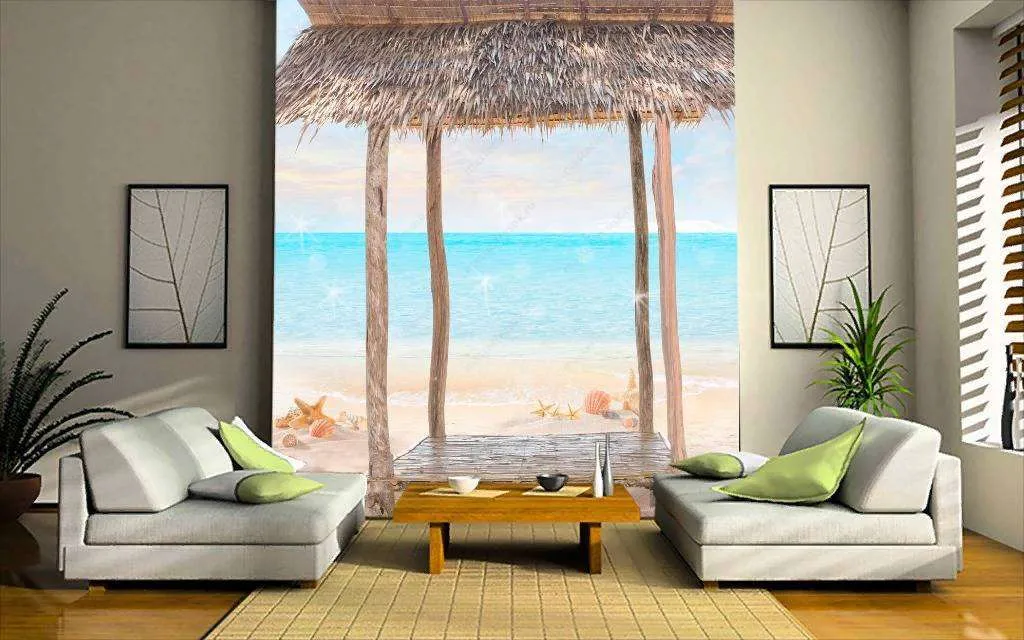 Фотообои в интерьере пляж занзибара  13-316 фото