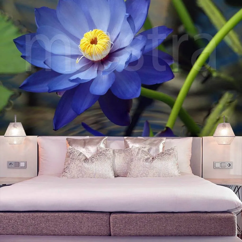 Фотообои Синяя кувшинка  3-199