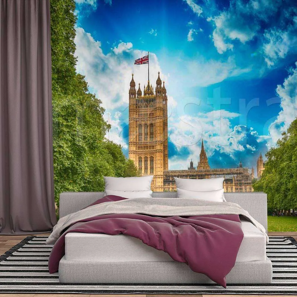 Фотообои Лондон в зелени  9-491