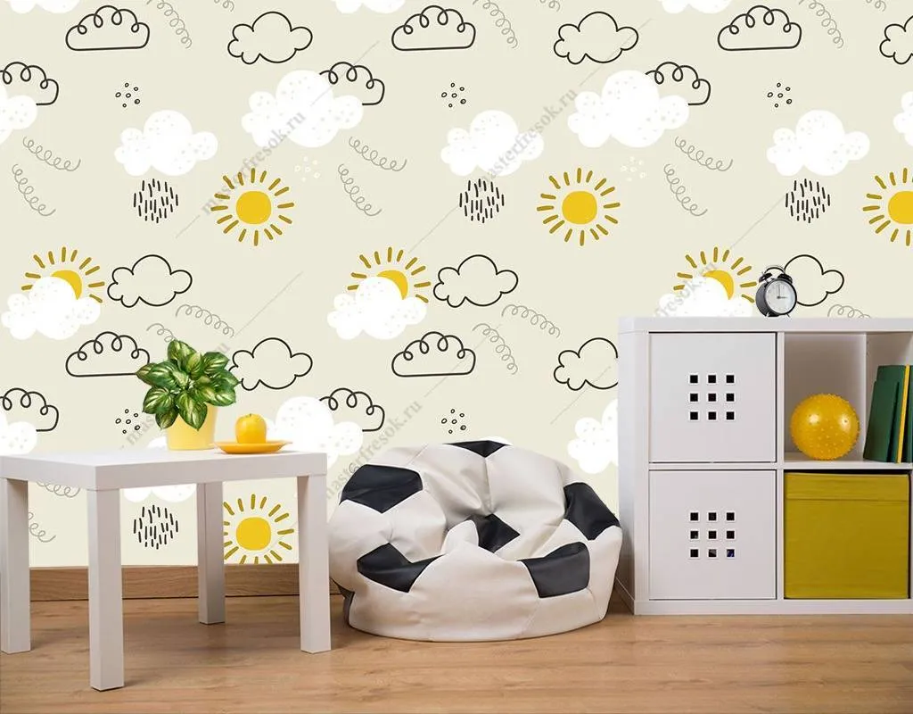 Фотообои Облака и солнышки  12-746