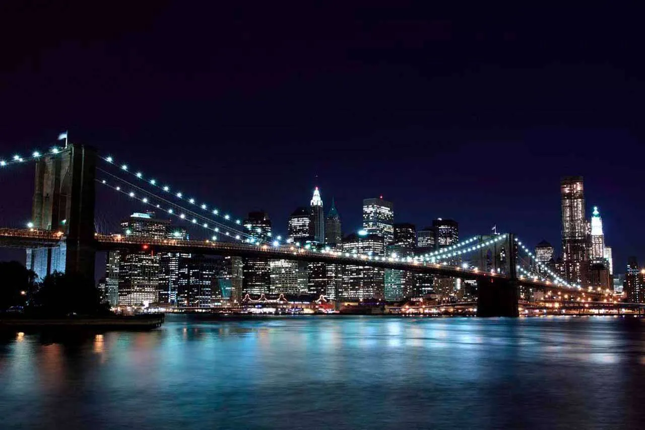 Фотообои в интерьере бруклинский мост  4-223 фото