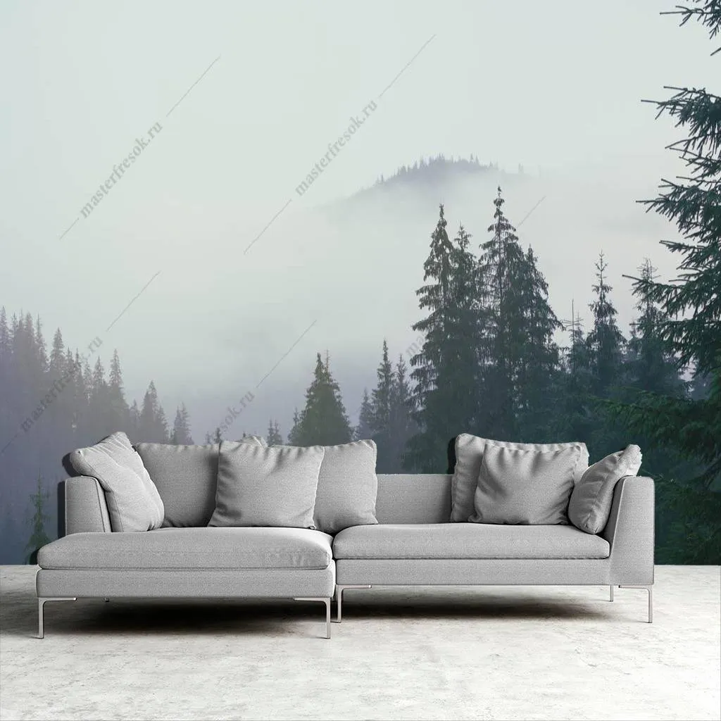 Фотообои Лес в тумане  9-1171