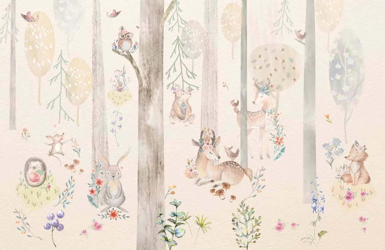 Фотообои в интерьере мир животных  13-142 фото