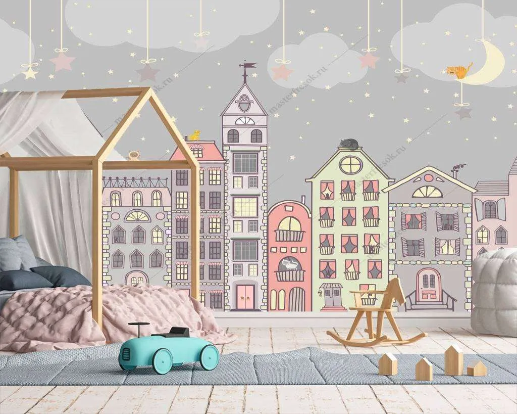 Фотообои в интерьере голландские домики  13-153 фото
