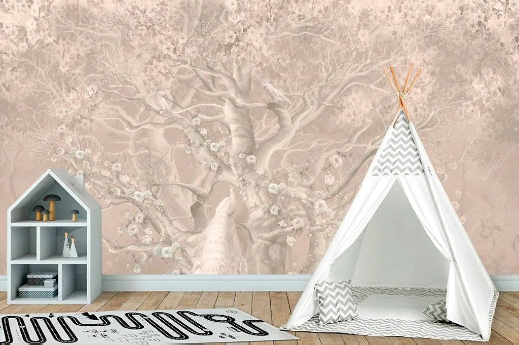 Фотообои Жар птицы и попугай  13-095