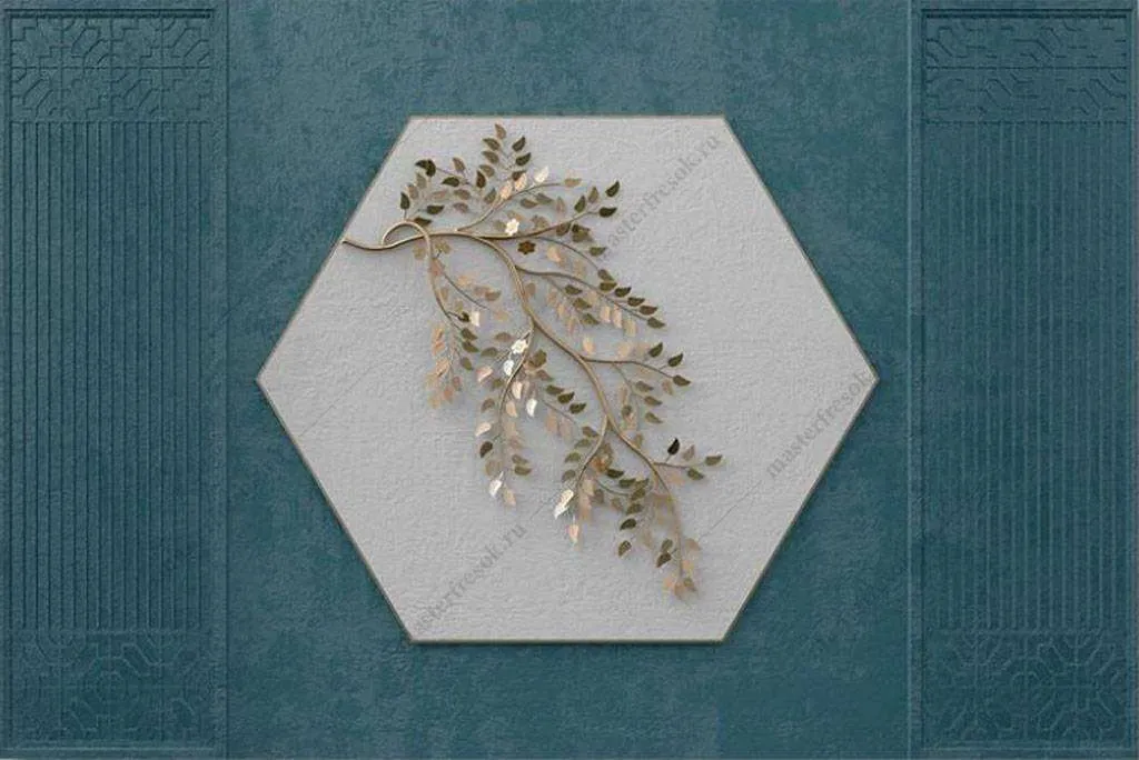 Фотообои в интерьере филигрань веточка элемент  16-070 фото