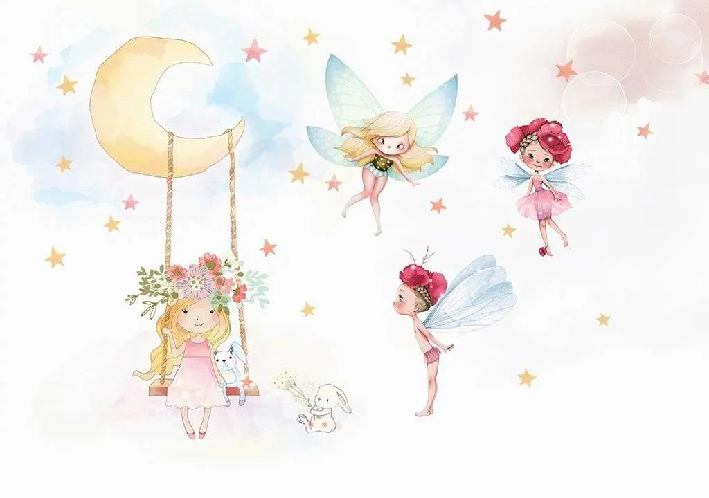 Фотообои в интерьере сказочные феи  14-093 фото