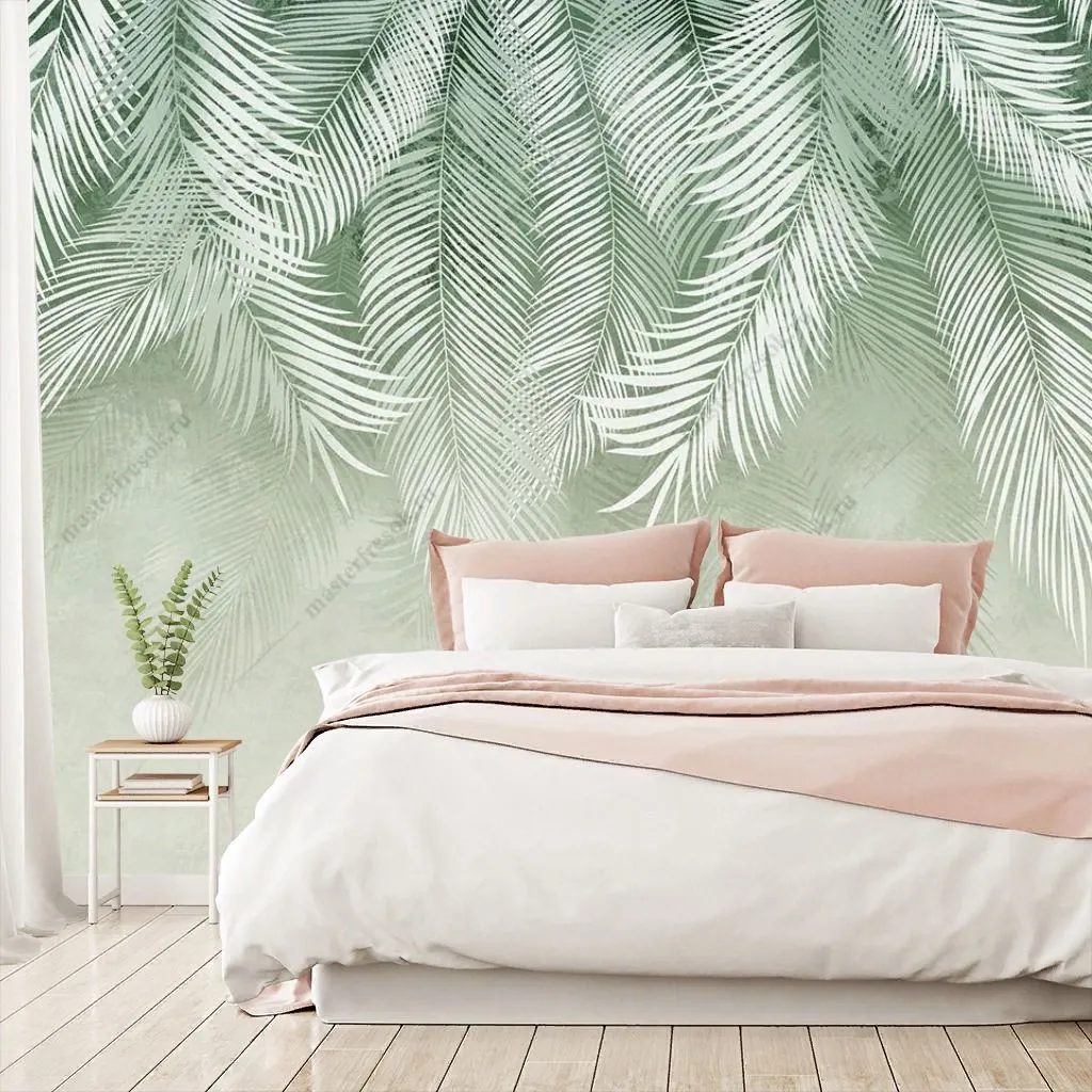 Фотообои Листья нежно зеленые  14-336