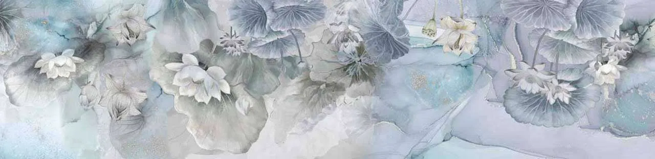 Фотообои в интерьере волшебные лотосы  13-006 фото