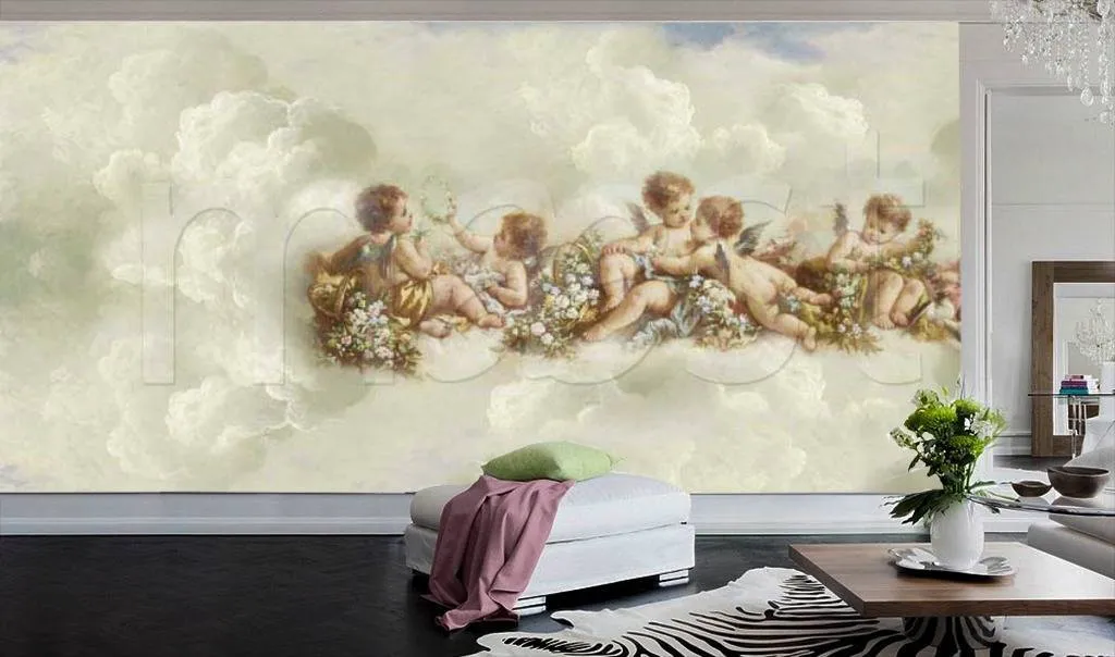 Фотообои Ангелы на облаках  7-295