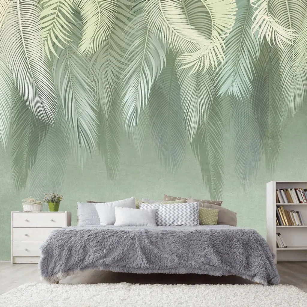 Фотообои Ветви пушистые зеленые  9-2116