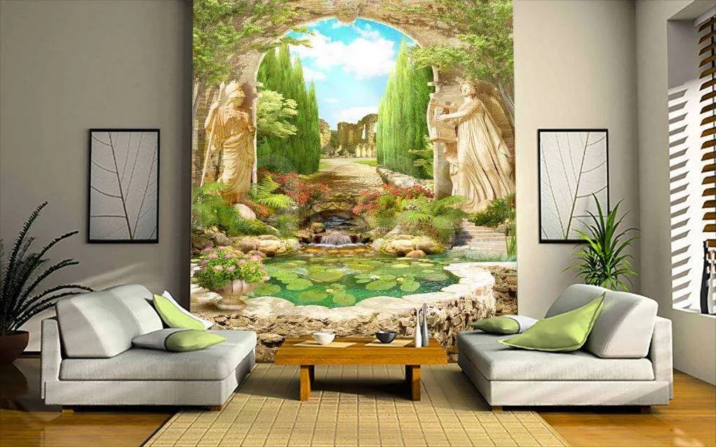 Фотообои в интерьере старинная арка  11-056 фото